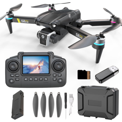 Квадрокоптер K13 Max на пульті з екраном, політ 15 хв, 150 м, 1 АКБ
