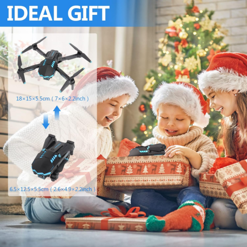 Квадрокоптер X6 дрон з камерою 4К HD FPV, до 100 м. 30 хв. польоту + кейс (3 акумулятори)