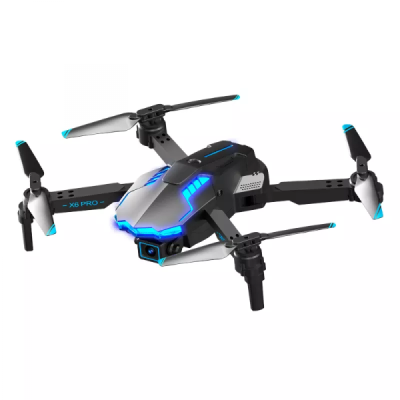 Квадрокоптер X6 дрон з камерою 4К HD FPV, до 100 м. 30 хв. польоту + кейс (3 акумулятори)